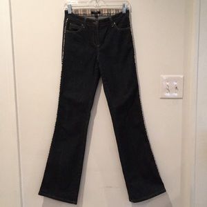 Burberry bootcut dark wash jeans